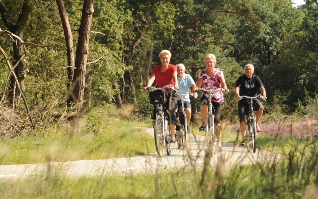 Sfeervolle Chalet Met Terras, H14 De Veldkamp, Epe, Voor 4 Personen Villa Kültér fotó